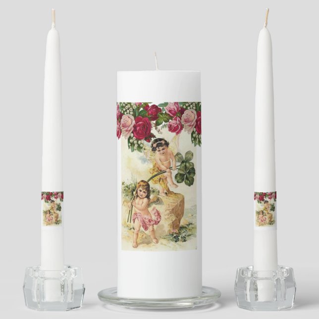 St. Patrick's Day Unity Candle Set (Front)