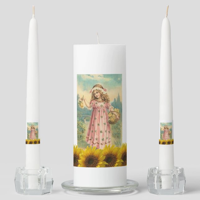 St. Patrick's Day Unity Candle Set (Front)