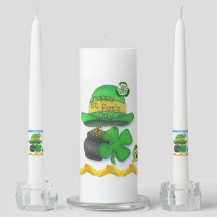 St. Patrick's Day Unity Candle Set