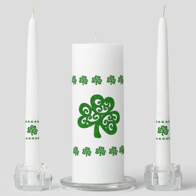 St. Patrick's Day Unity Candle Set (Front)
