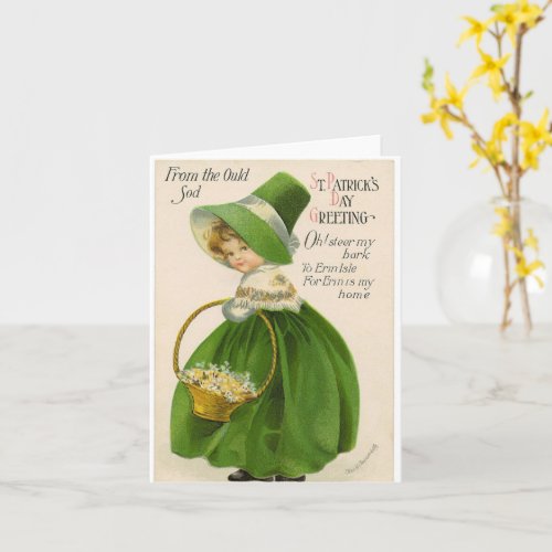 St Patricks Day Vintage Card