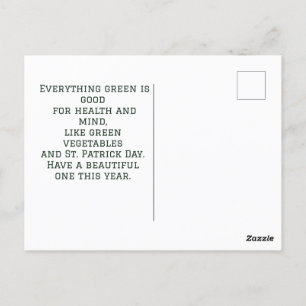 St. Patrick's Day vintage Shamrock personalize  Postcard