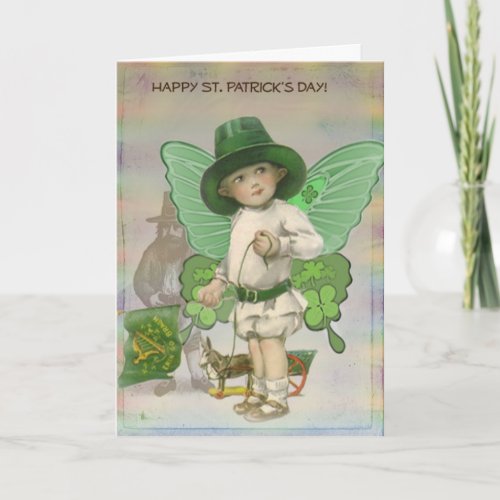 St Patricks Day Wee Little Fairy Card