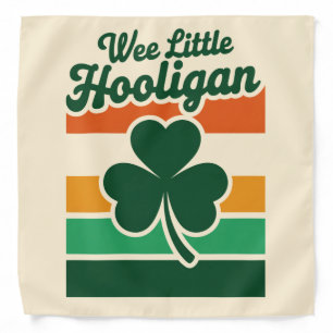 St Patricks Day Wee Little Hooligan Funny Bandana