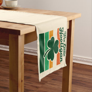 St Patricks Day Wee Little Hooligan Funny  Short Table Runner