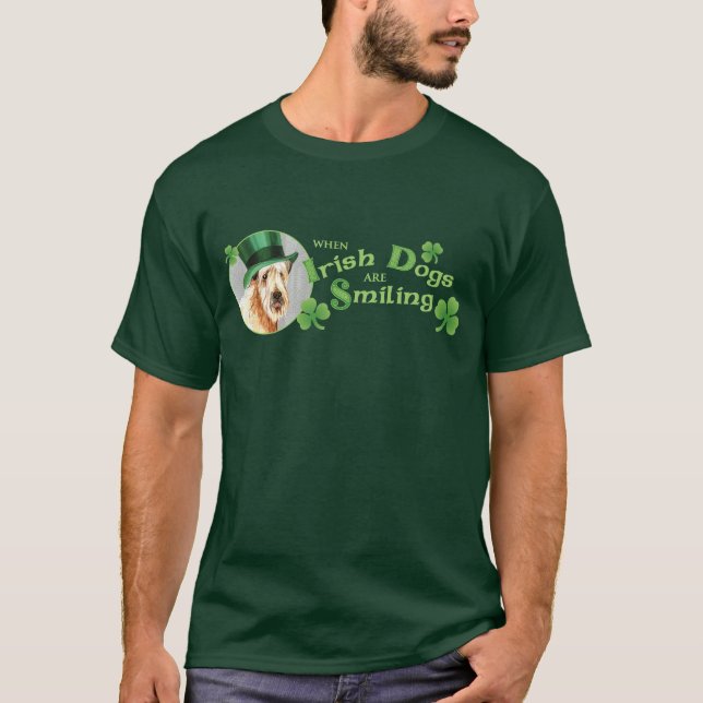 St. Patrick's Day Wheaten Terrier T-Shirt (Front)