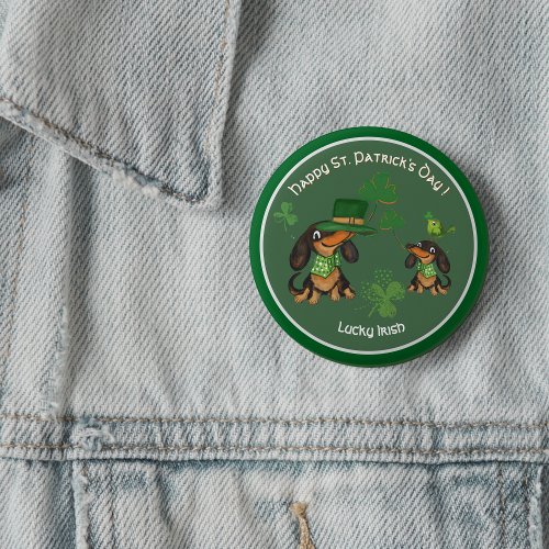  ST. Patrick's Day whimsy cute  Dachshunds