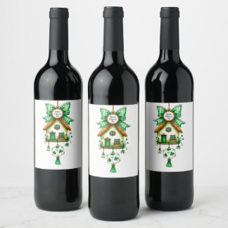 St. Patrick's Day Wine Label