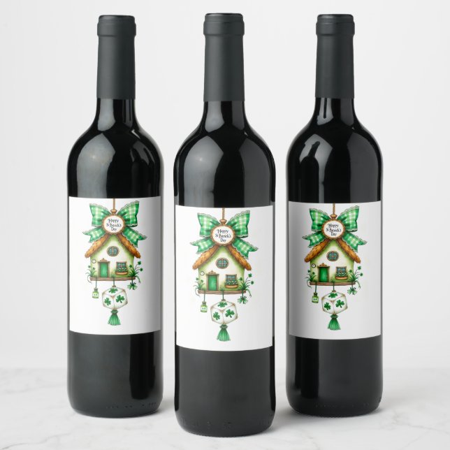  St. Patrick's Day Wine Label (Bottles)