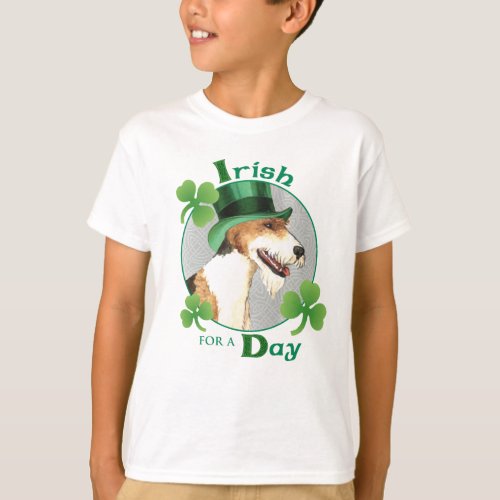 St Patricks Day Wire Fox Terrier T_Shirt