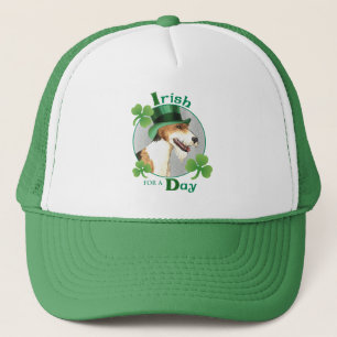 St. Patrick's Day Wire Fox Terrier Trucker Hat
