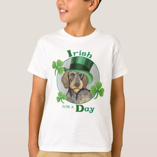 St Patricks Day Wirehaired Dachshund T_Shirt