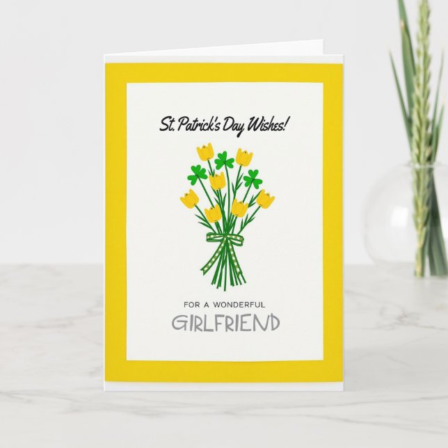 St Patricks Day Wishes Card (Front)