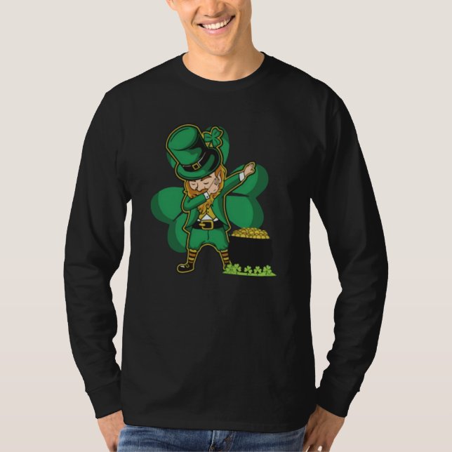St Patrick's Day with Dabbing Leprechaun  1 T-Shirt (Front)