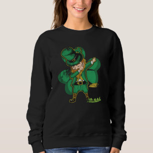 St Patrick's Day with Dabbing Leprechaun Sweatshirt