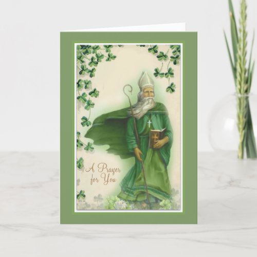 St Patricks Day with Prayer and Blessing Card
