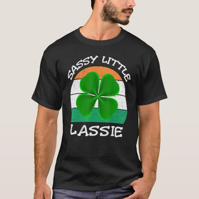 St Patricks Day  Women Baby Toddler Sassy Little L T-Shirt (Front)
