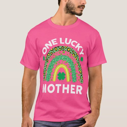 St Patricks Day  Women Cute One Lucky Mother  funn T_Shirt