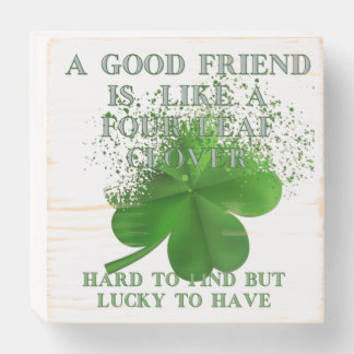 St Patrick's Day Wooden Box Sign