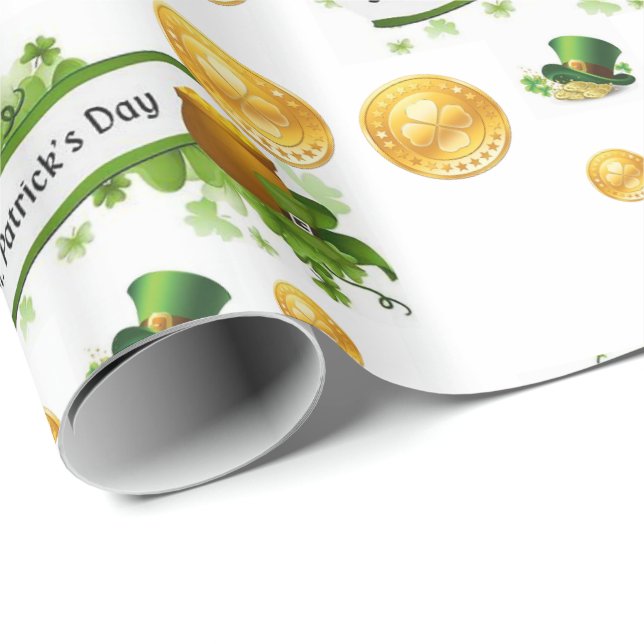 St. Patrick's Day Wrapping Paper (Roll Corner)