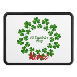 St Patrick's Day Wreath Thunder_Cove Hitch Cover
