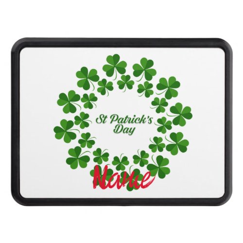 St Patricks Day Wreath Thunder_Cove Hitch Cover