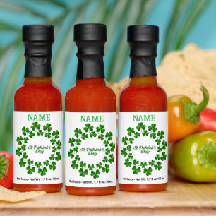 St Patrick's Day Wreath Thunder_Cove Hot Sauces