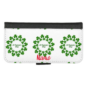 St Patrick's Day Wreath Thunder_Cove iPhone 8/7 Wallet Case