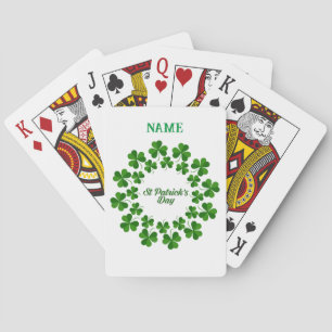 St Patrick's Day Wreath Thunder_Cove Poker Cards