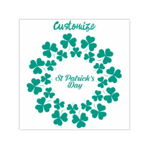 St Patrick's Day Wreath Thunder_Cove Self-inking Stamp