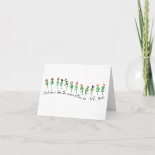 St. Patrick's Day Yeats Poetry Quote Hand-Drawn Card