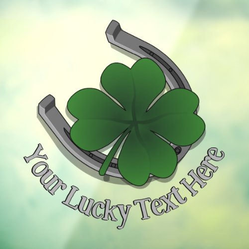 St Patricks Decal Personalized Lucky Window Decal