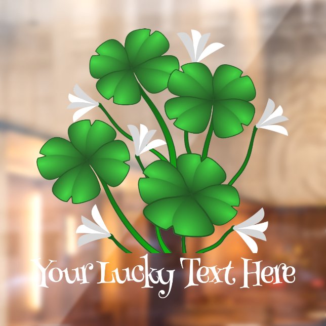 St Patrick's Decal Personalized Lucky Window Decal (Sheet 2)