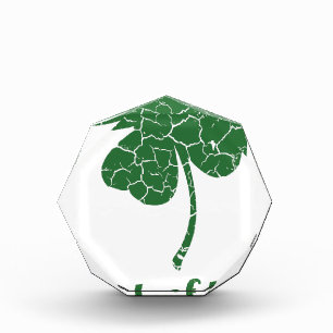 st patricks distressed lucky clover award