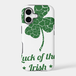 st patricks distressed lucky clover iPhone 17 case