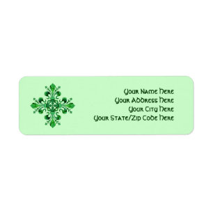 St. Patrick's Fleur de lis Label