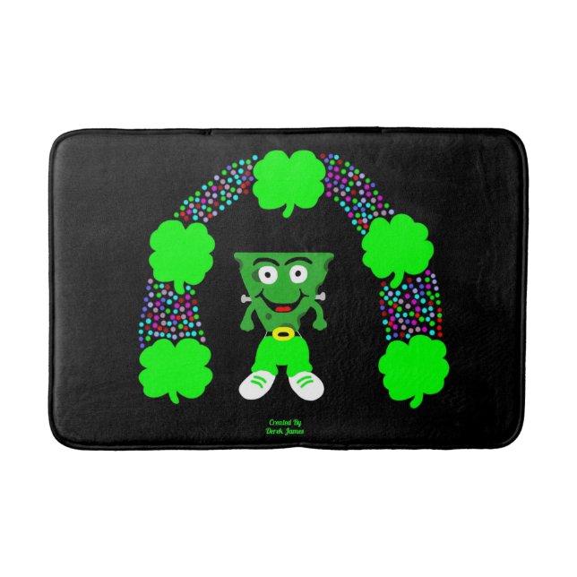 St.  Patrick's FrankenCheese Medium Bath Mat (Front)