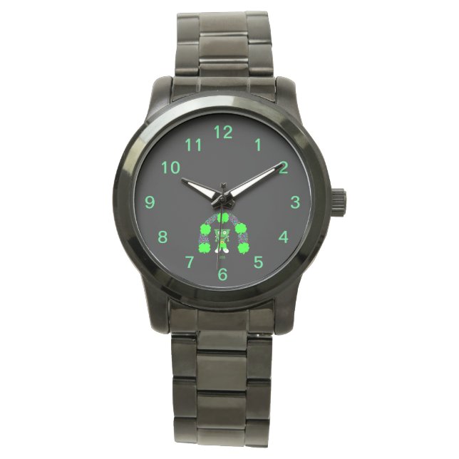 St.  Patrick's FrankenCheese Unisex Black Watch (Front)