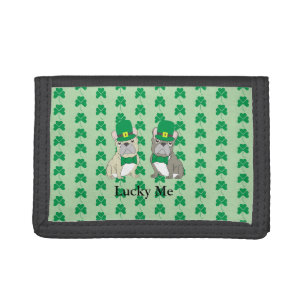 St. Patricks French Bulldogs Tri-fold Wallet