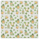 St. Patrick&#39;s Gnomes Fabric