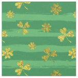 st patricks golden shamrocks fabric