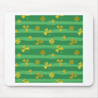st patricks golden shamrocks mouse pad