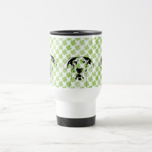 St Patrick's Great Dane Silhouette - Baron Travel Mug