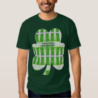 St. Patrick's Green Beer Shamrock Pattern T-Shirt