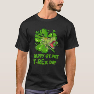 St Patrick's HAPPY ST PAREX DAY Rex Dinosaur Funny T-Shirt