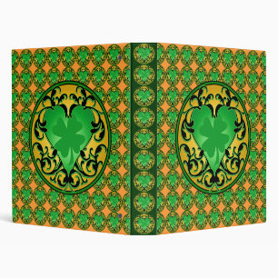 St. Patrick's Heart Lucky Charm Binder