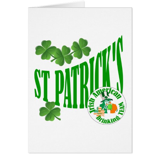 St patrick's Irish American Cards (Front)