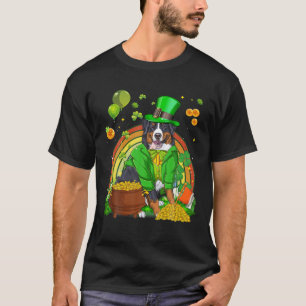 St Patrick's Irish Bernese Mountain Dog Leprechaun T-Shirt