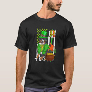 St Patrick's Irish Bernese Mountain Dog Leprechaun T-Shirt