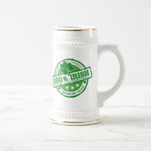 St. Patrick's Irish Drinking Team funny stein